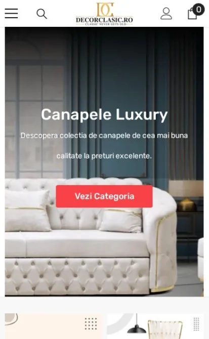 Magazinul decorclasic.ro pe telefon