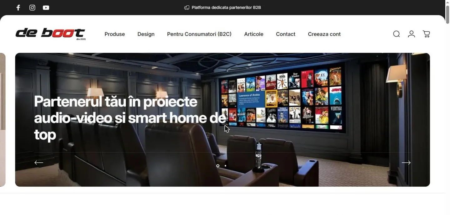 Noul site DeBoot.ro