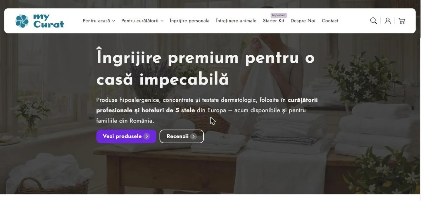 Noul site MyCurat.ro